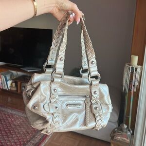 Rare Isabella Fiore Metallic Leather Purse Handbag